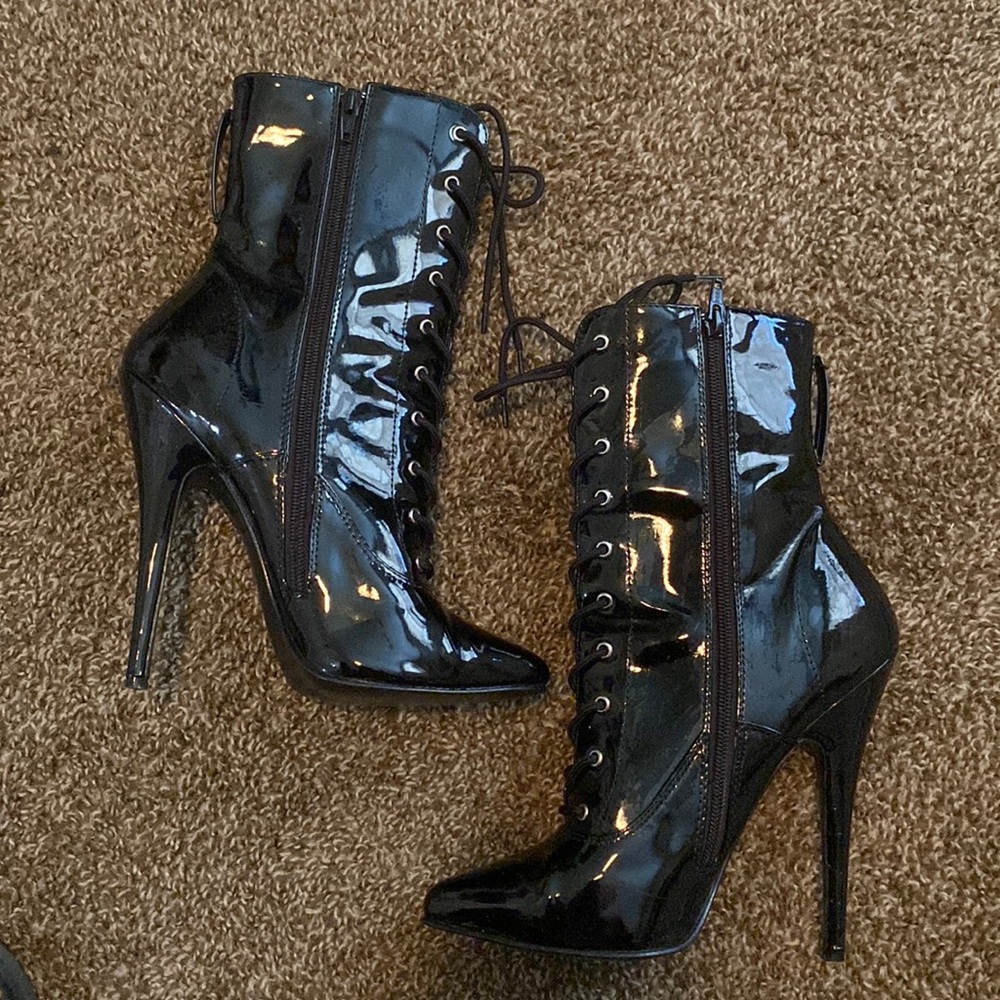 Pleaser Shoes Stiletto PVC Heel